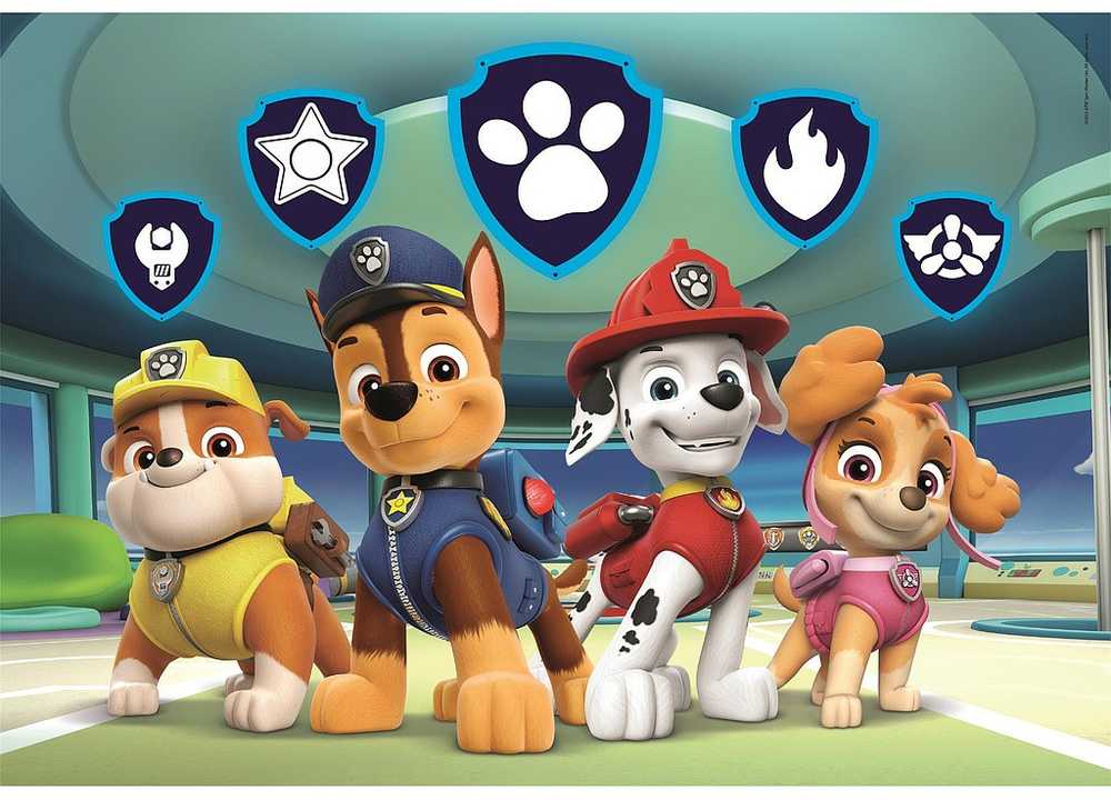 Dėlionė Clementoni Glowing PAW PATROL, 33.5 cm x 23.5 cm