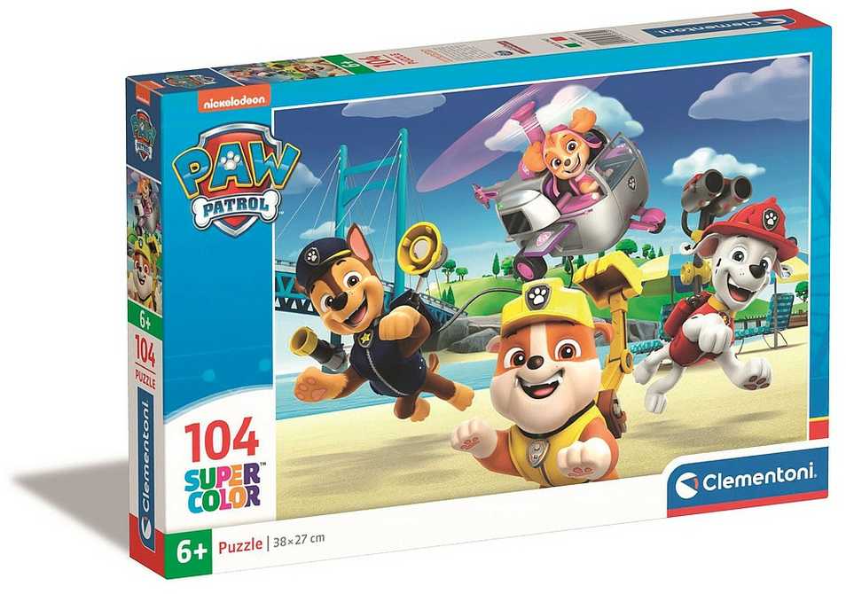 Clementoni Dėlionė 104 vnt. - Šunyčiai patruliai (PAW Patrol)