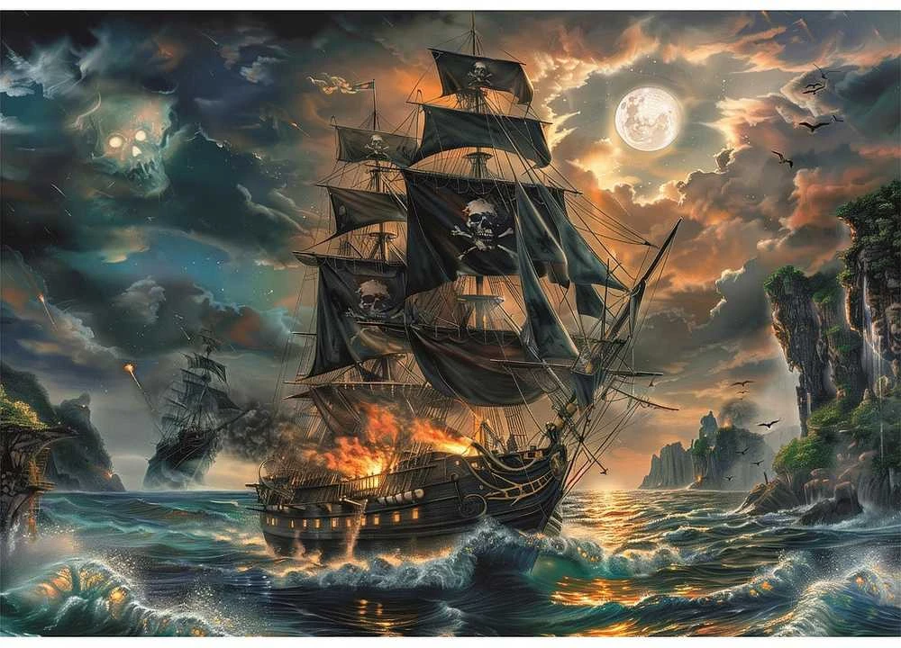 Clementoni Dėlionė 300 vnt. - Piratai