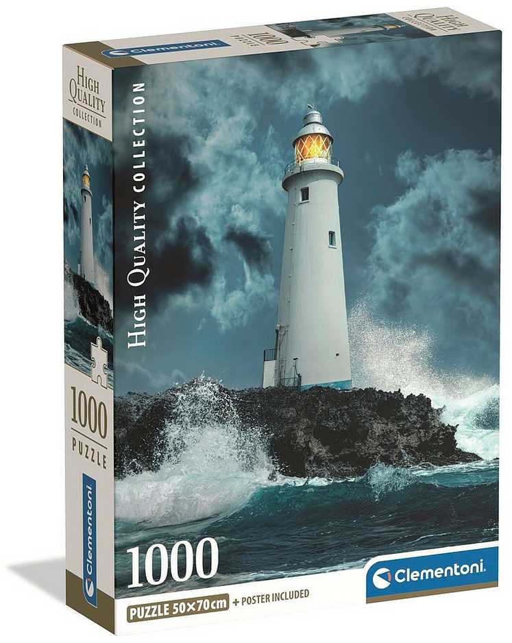 Clementoni Dėlionė 1000 vnt. - Švyturys audroje