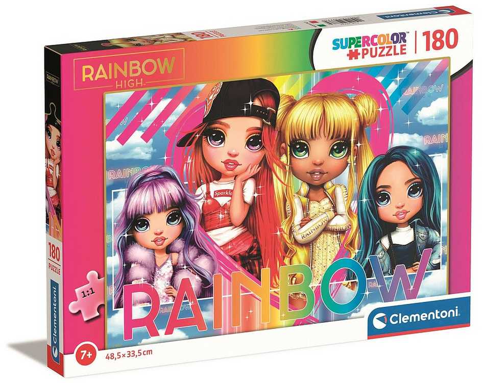 Clementoni Dėlionė 180 vnt. - Rainbow High