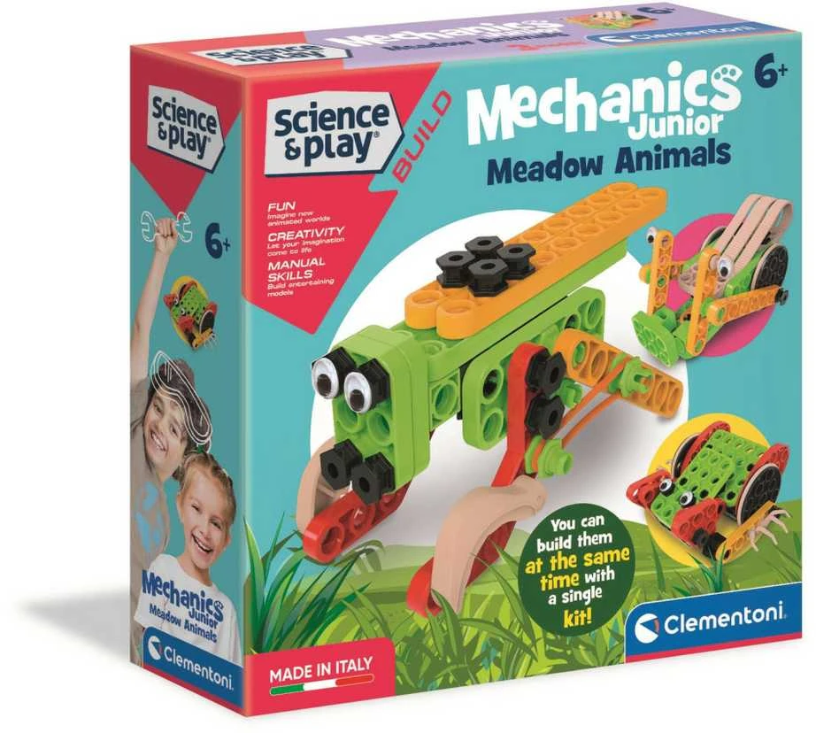 Clementoni mechanikos laboratorija jaunesniesiems – pievų gyvūnai