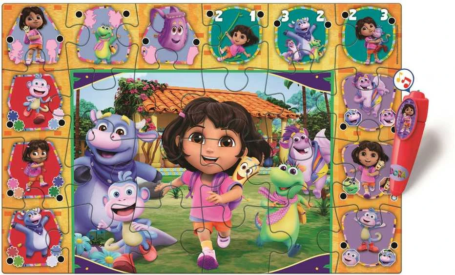 Clementoni Toys interaktyvi grindų dėlionė CLE DORA 16687