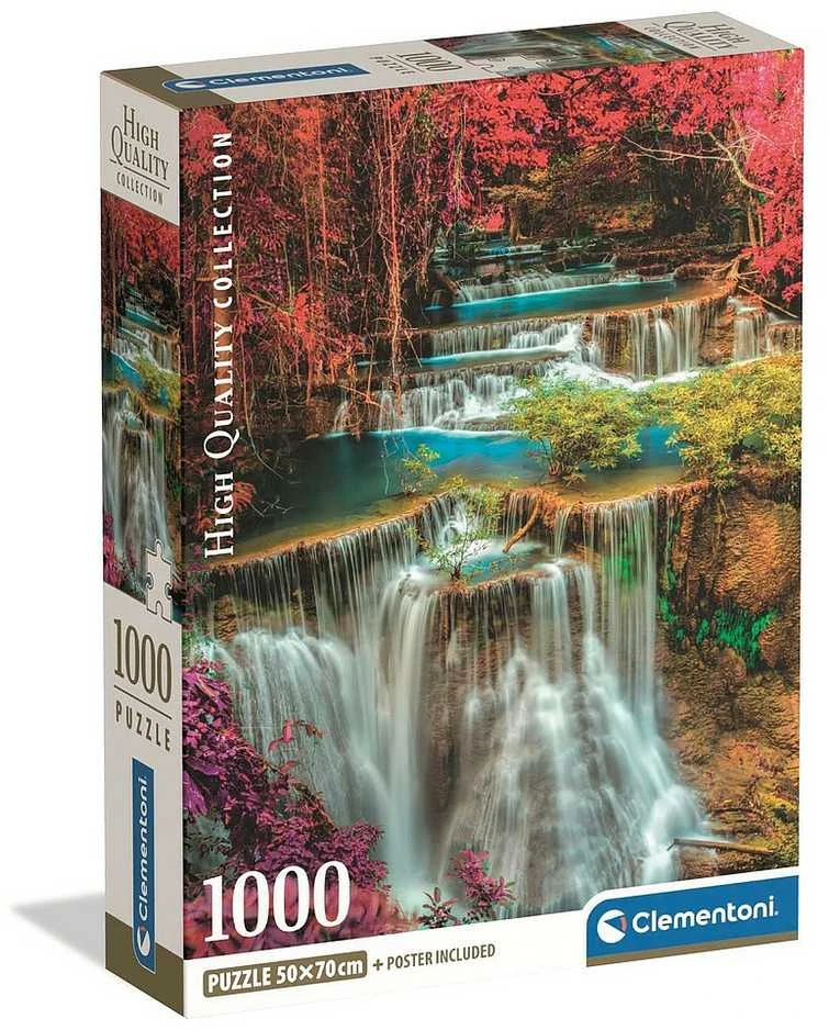 Clementoni Dėlionė 1000 vnt. - Spalvingi Tailando kriokliai