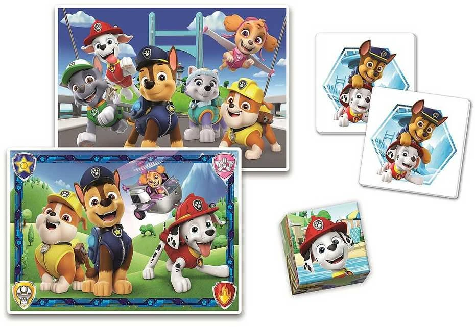 Clementoni Dėlionė Paw Patrol Edukit 4in1