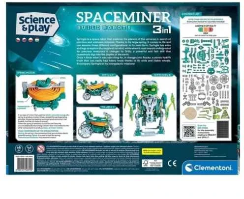 „Clementoni Science&Play Robotics: Kosmoso kasėjas“ 3 prieš 1