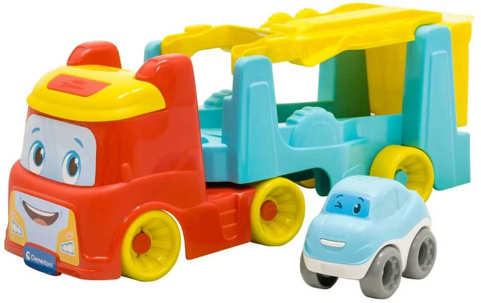 „Clementoni“ spalvingas apverčiamas automobilių transporteris „Vehicle Team“ 2 viename