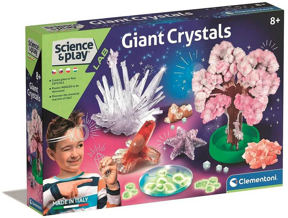 „Clementoni Science&Play Lab“: MEGA Fluo kristalai