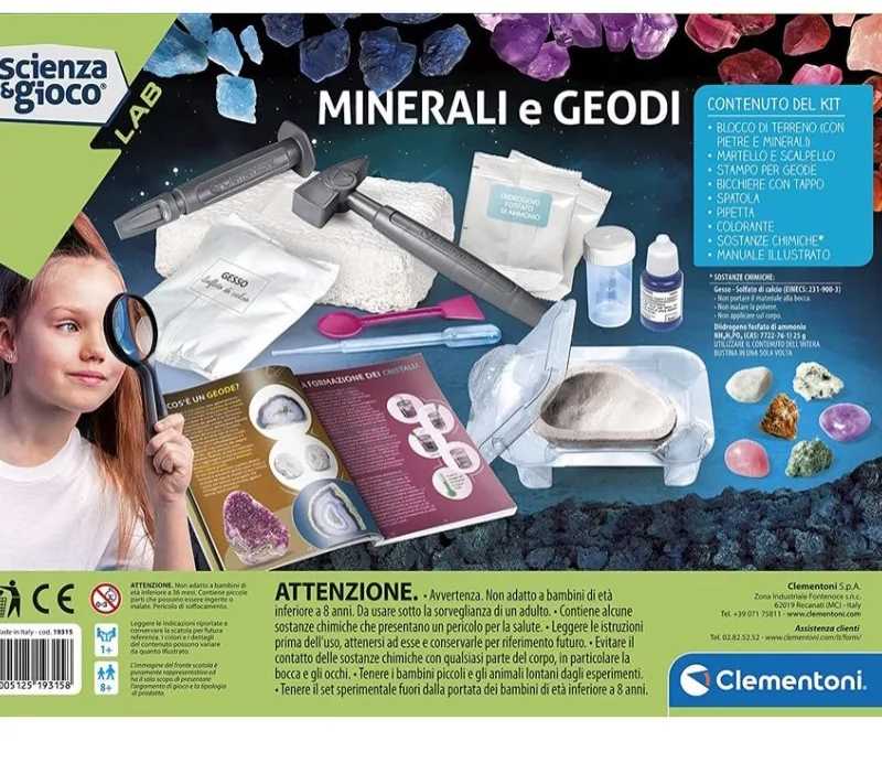 Clementoni mokslo ir žaidimų laboratorija: mineralai ir geodai
