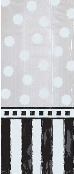 „Colored Dots“ juodai baltas dovanų maišelis, 20 vnt.