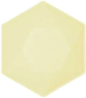 „Colour Vert Decor“ geltonų šešiakampių gilių lėkščių rinkinys, 6 vnt., 15,8 cm