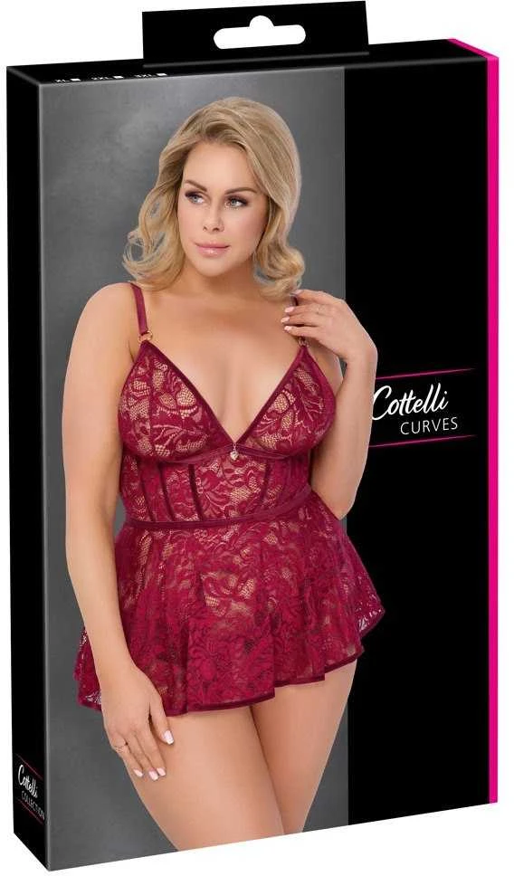 Babydoll raudona 2XL