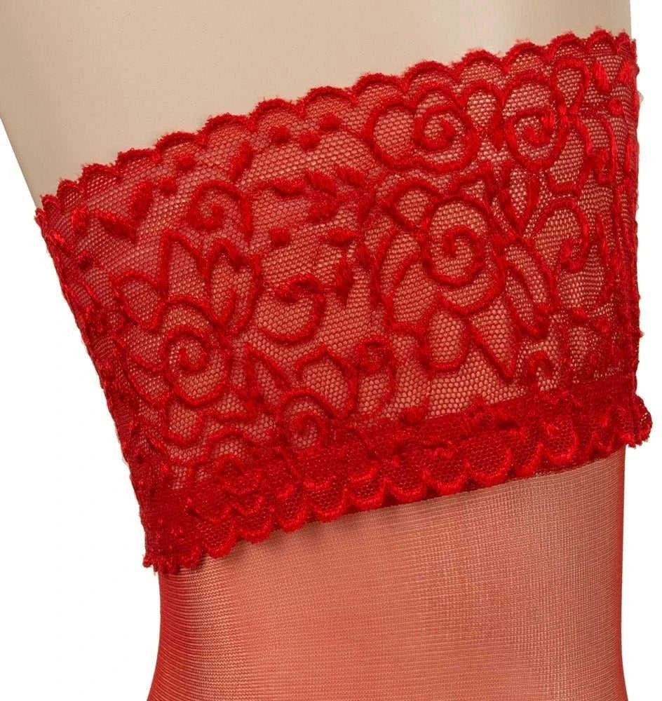 Cottelli Legwear Sulaikomos kojinės raudonos 1