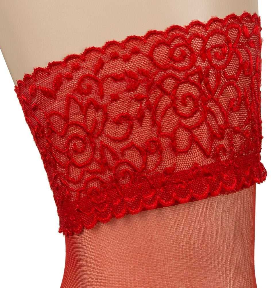 Cottelli Legwear Sulaikomos kojinės raudonos 5