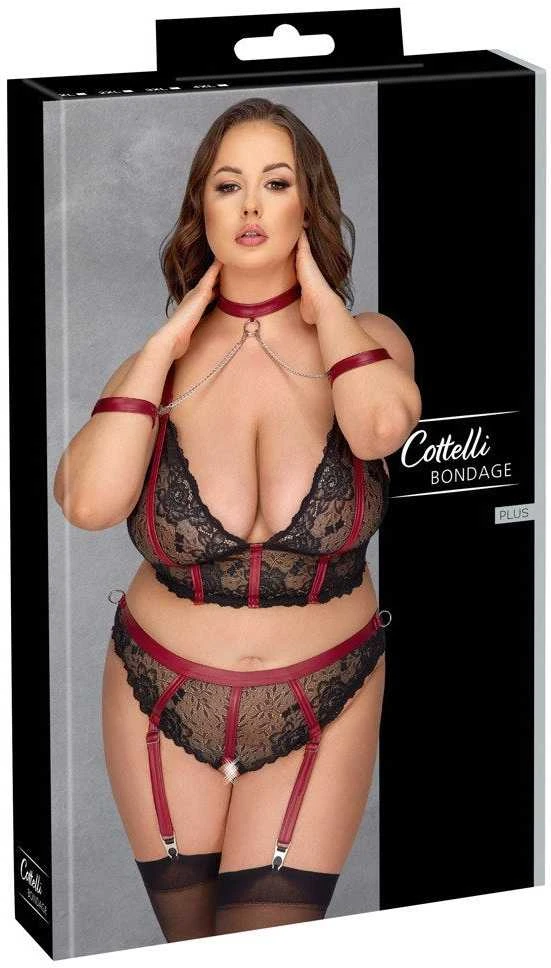 Cottelli Bondage Liemenėlės rinkinys Bondage XL
