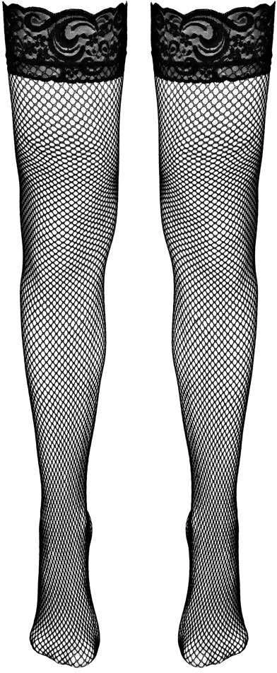 Cottelli Legwear Net Hold-up Stockings juodas M