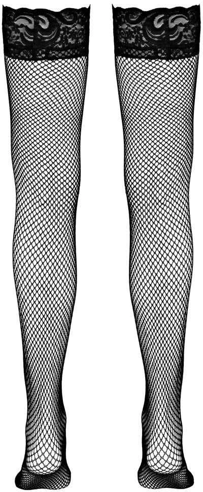 Cottelli Legwear Net Hold-up Stockings juodas M