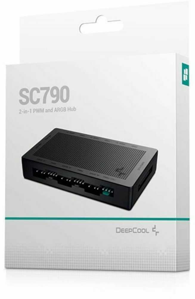 Deepcool | Du viename PWM ir RGB šakotuvas | SC790 | N/A
