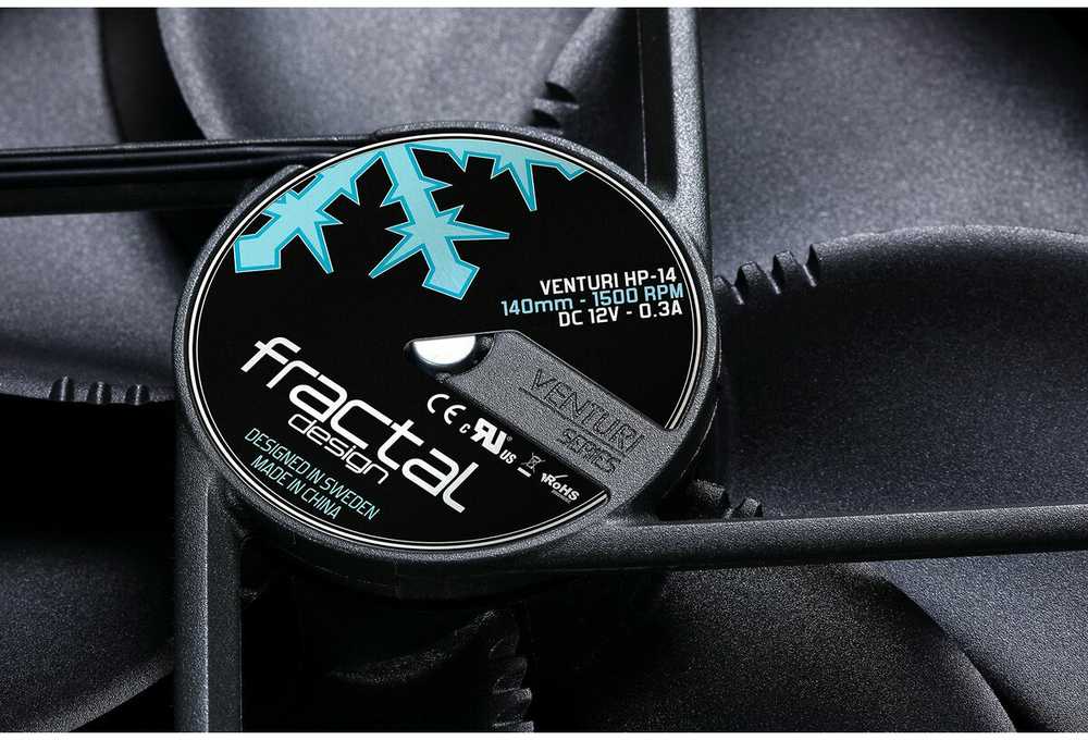 Fractal Design | Venturi HP-14 PWM | Juodas, Pilkas | Fan