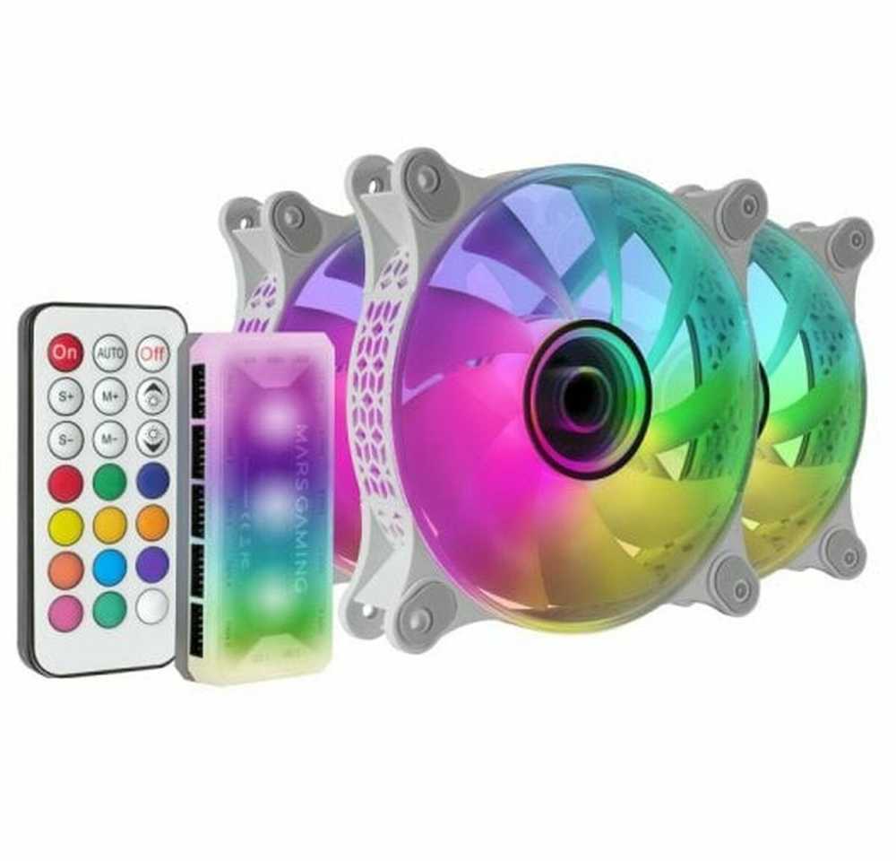 „Mars Gaming MF-3DKIT Infinity Mirror ARGB“ 120 mm nuotolinio valdymo kompiuterio aušintuvo rinkinys