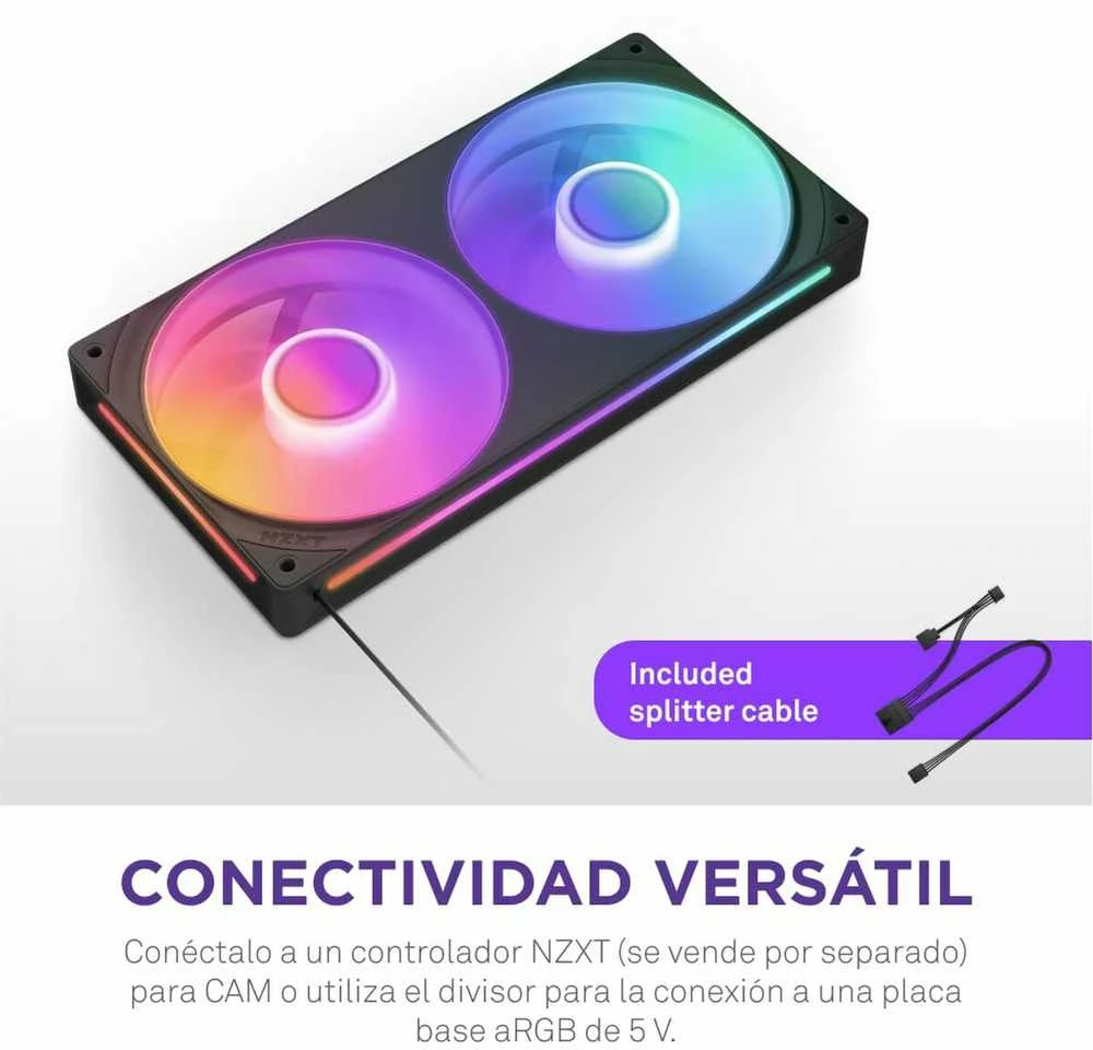 Aušintuvas - NZXT F240 RGB Core 75.12 CFM 30 dBA Juodas