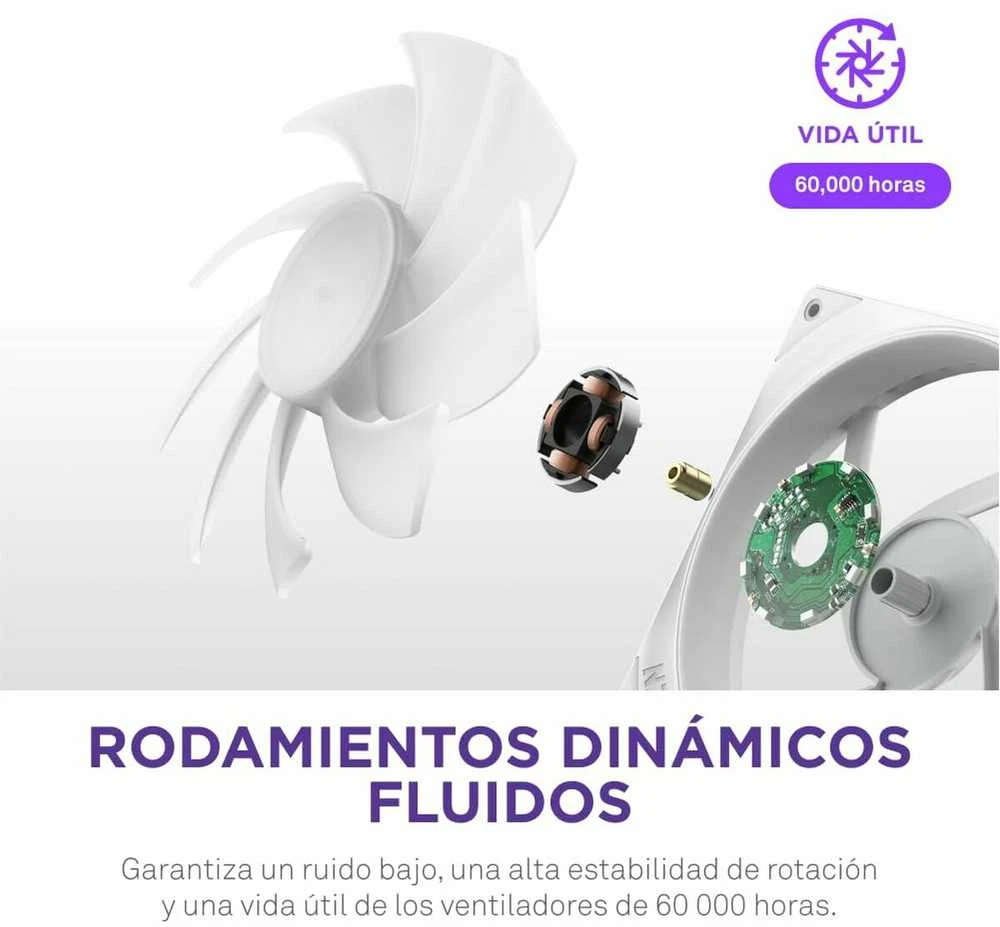Stacionarus Kompiuteris - Aušintuvas - NZXT F240 RGB Core 75.12 CFM 30 dBA 500-2400 RPM Baltas