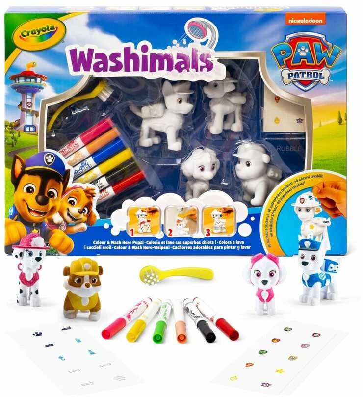 Crayola, Inc. CRAYOLA kūrybinis rinkinys Washimals Paw Patrol, 4 vnt., 74-0290