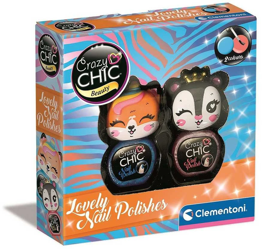 Crazy Chicclementoni Crazy Chic Krazy Chic blizgučios nagų lako rinkinys mergaitėms, Mielos tigriukės
