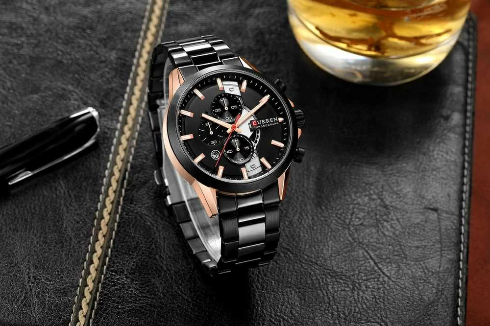 Vyriškas laikrodis CURREN 8424 (zc040d) + BOX