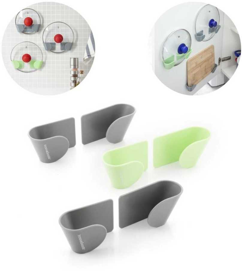 InnovaGoods Rinkinys 3 lipnūs virtuvės dangčių laikikliai Smarack InnovaGoods