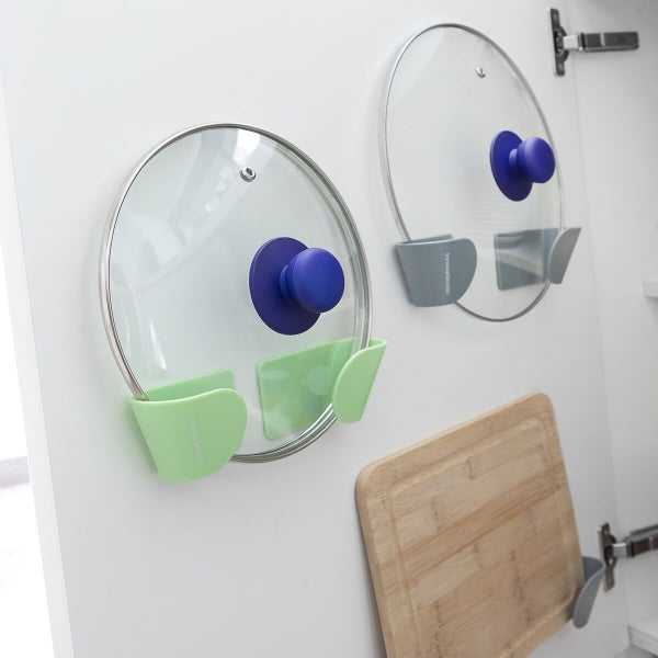 InnovaGoods Rinkinys 3 lipnūs virtuvės dangčių laikikliai Smarack InnovaGoods
