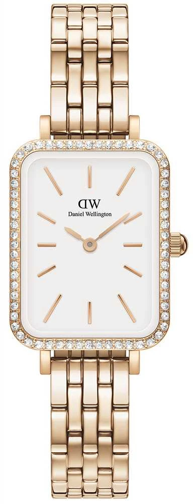 Moteriškas laikrodis DANIEL WELLINGTON Quadro Rose Gold DW00100672 + BOX (zw519h)