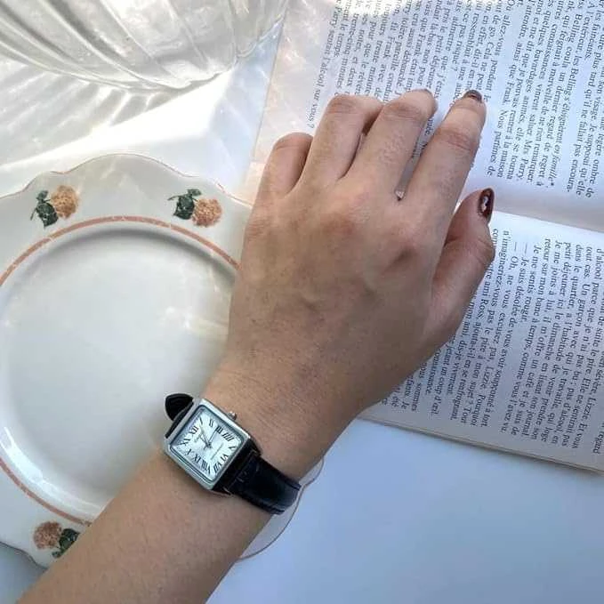 Moteriškas laikrodis DANIEL WELLINGTON Quadro Lumine Pressed Piano 20mm DW00100578 + BOX (zw519b)