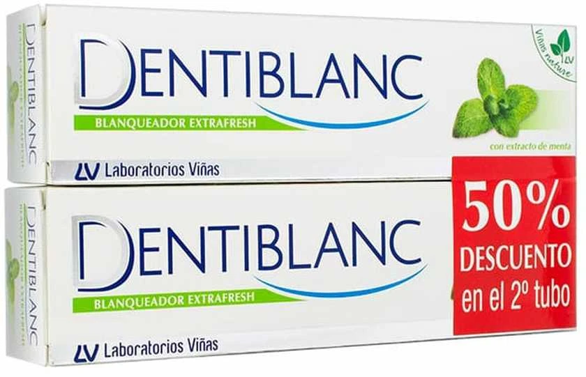 DENTIBLANC EXTRAFRESH WHITENING with mint extract pack 2 x 100 ml