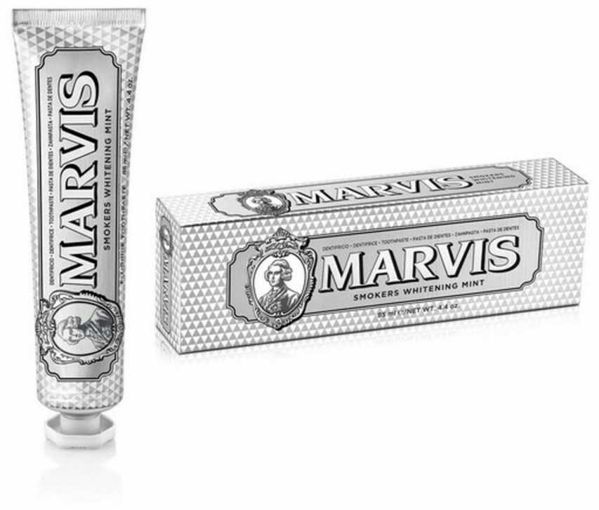 Marvis Smokers Whitening Mint Balinanti dantų pasta rūkantiems, 85 ml