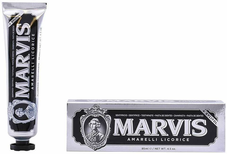 Marvis Amarelli Licorice Saldymedžio ir mėtų skonio dantų pasta, 85 ml
