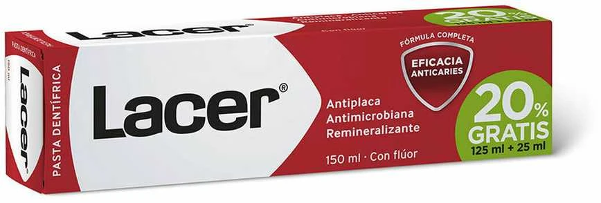 Lacer dantų pasta 125 25ml nemokamai