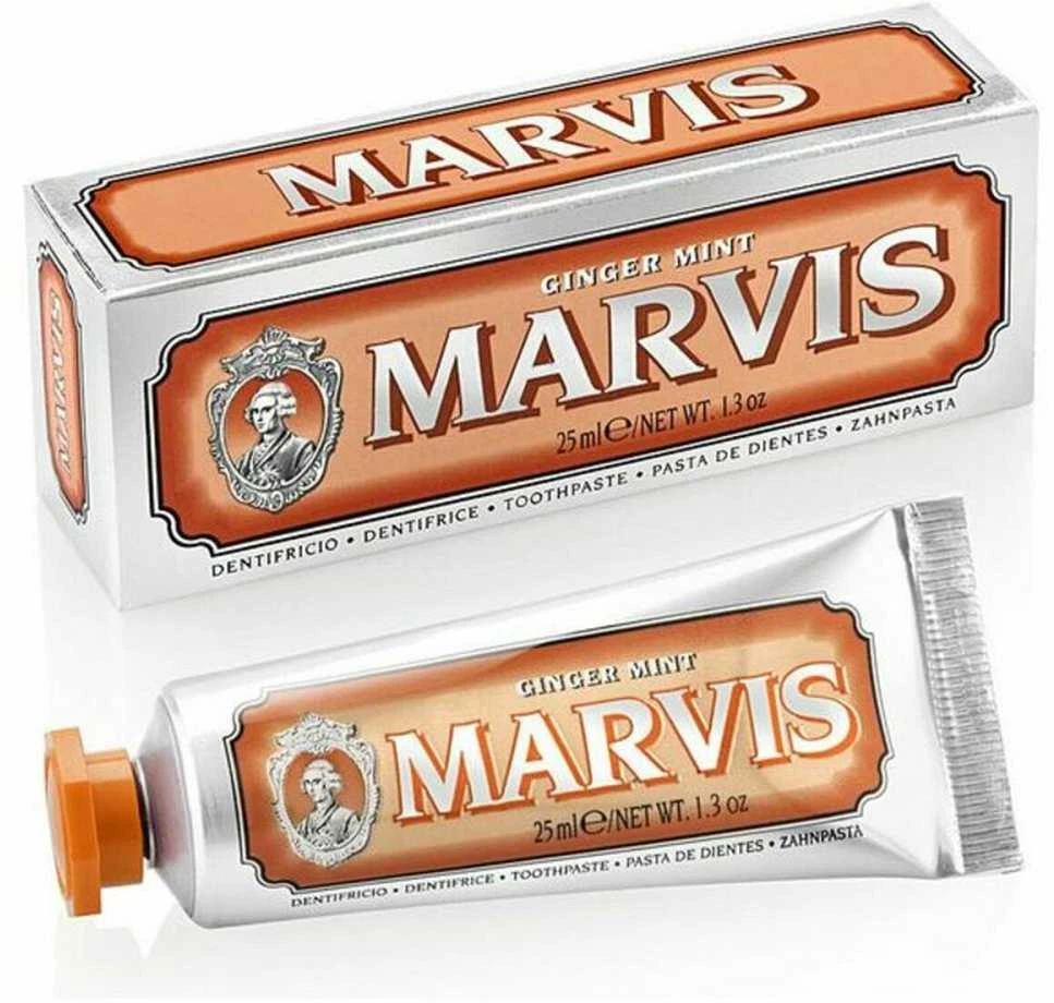 Marvis Ginger Mint Imbiero ir mėtų skonio dantų pasta, 25 ml