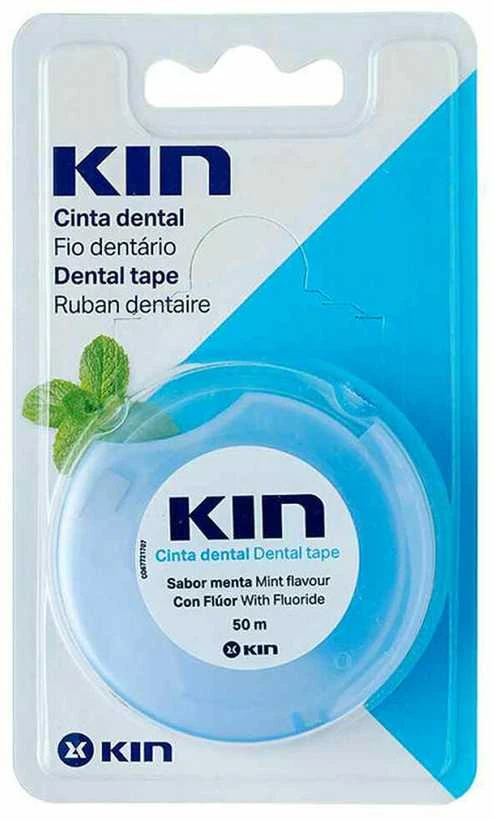 KIN DENTAL TAPE with fluoride #mint 50 ml
