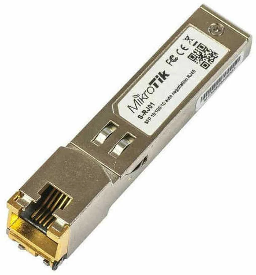 MIKROTIK S-RJ01 SFP modulis 1.25Gb/s RJ45 100m