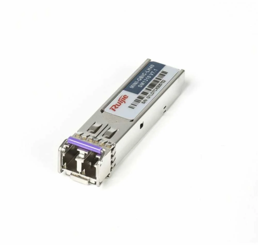 Usorteret Ruijie Networks MINI-GBIC-LX-SM1310 tinklo siųstuvų-imtuvų modulis Optinis pluoštas 1000 Mbit/ai SFP