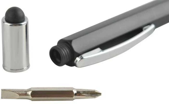 Daugiafunkcinis rašiklis su atsuktuvu ir matuokliu, 14,5 cm