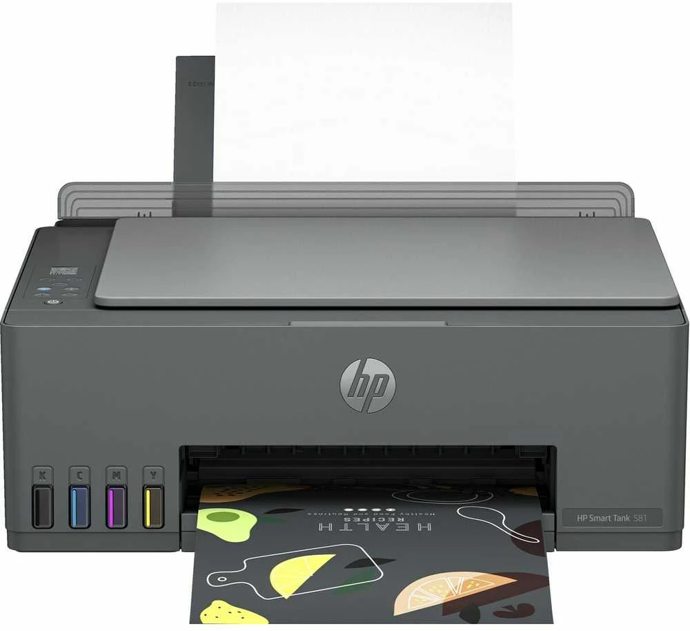 Hewlett Packard (HP) Daugiafunkcis Spausdintuvas - HP Smart Tank 581 Belaidis, Didelio Pajėgumo Rašalo Bakas
