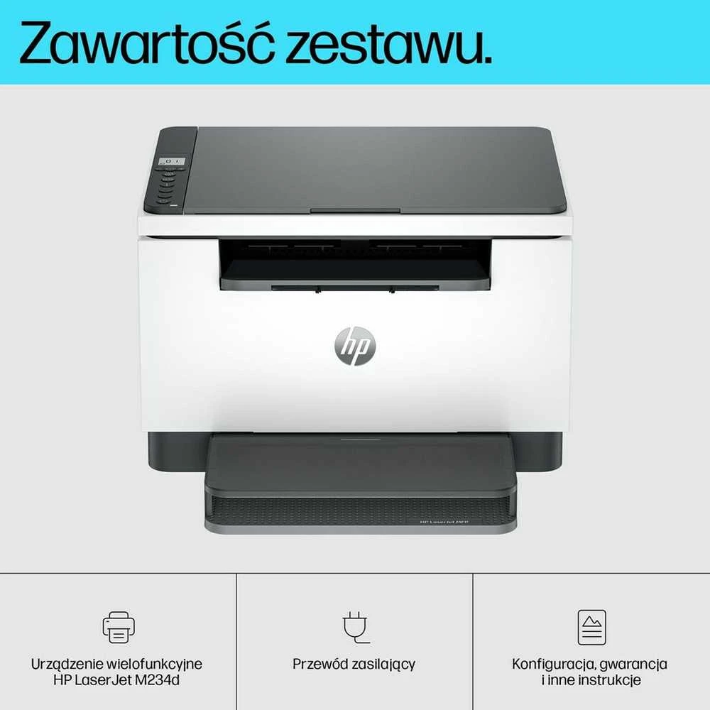 „Hewlett Packard“ (HP) „HP LaserJet MFP M234d“ daugiafunkcis lazerinis spausdintuvas, mono lazeris, „Legal“, 14 psl./min., kopijavimas, 29 psl./min., spausdinimas, 150 lapų, USB, „Bluetooth“.