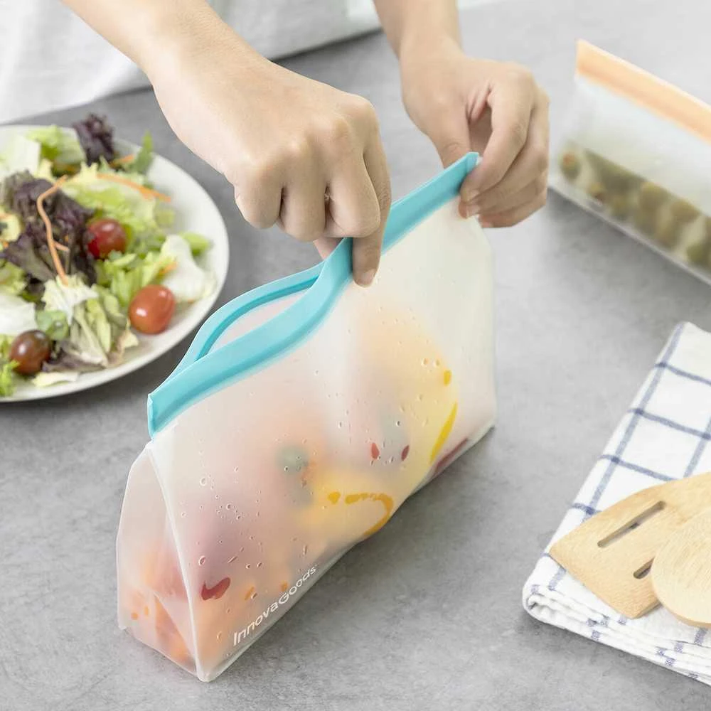InnovaGoods Rinkinys hermetycznych torebek daugkartinio naudojimo Zags 6 vnt