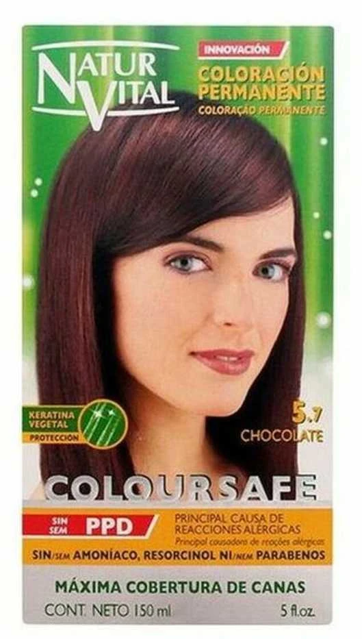 Naturaleza Y Vida plaukų dažai Nature - Life Coloursafe Permanentinis 5,7 Šokoladas 150ml
