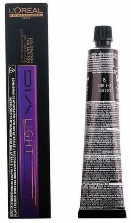 L'Oreal Professionnel Dia Light Ammonia-Free Semi-Permanent Hair Dye 8 Light Blond, 50 ml