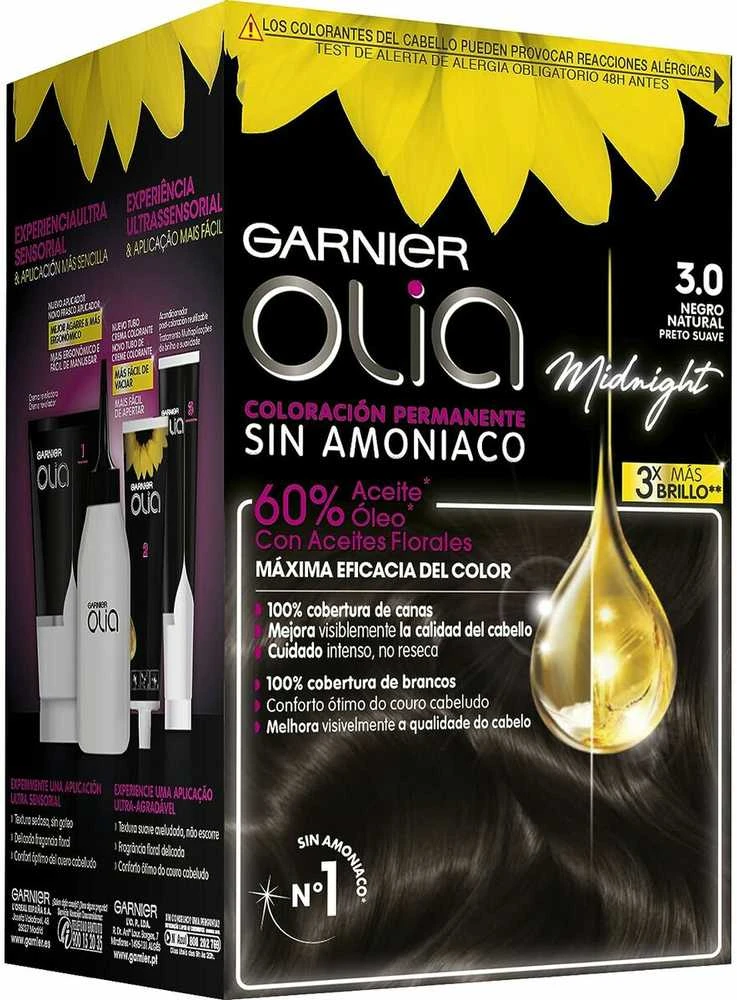 Garnier Olia Permanent Coloring 3,0 Dark Brown plaukų dažai