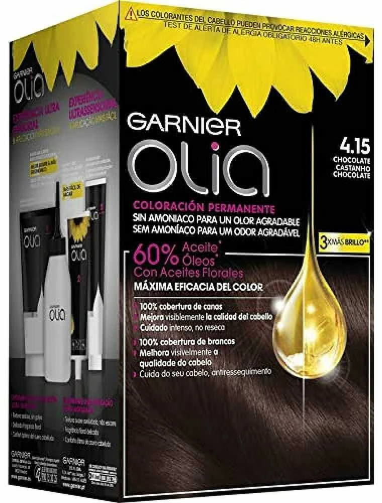 Garnier Olia 4.15 Chocolate dažų pakuotė
