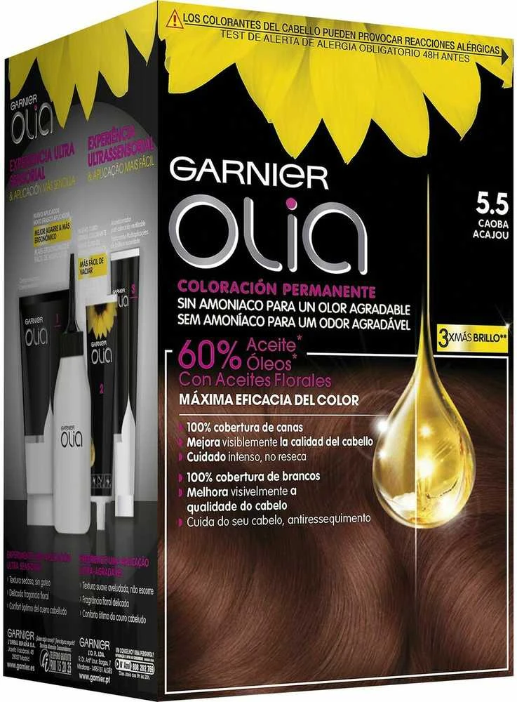 Garnier Olia 5.5 raudonmedžio dažų pakuotė